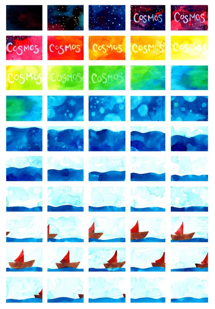 Animation images par images Cosmos