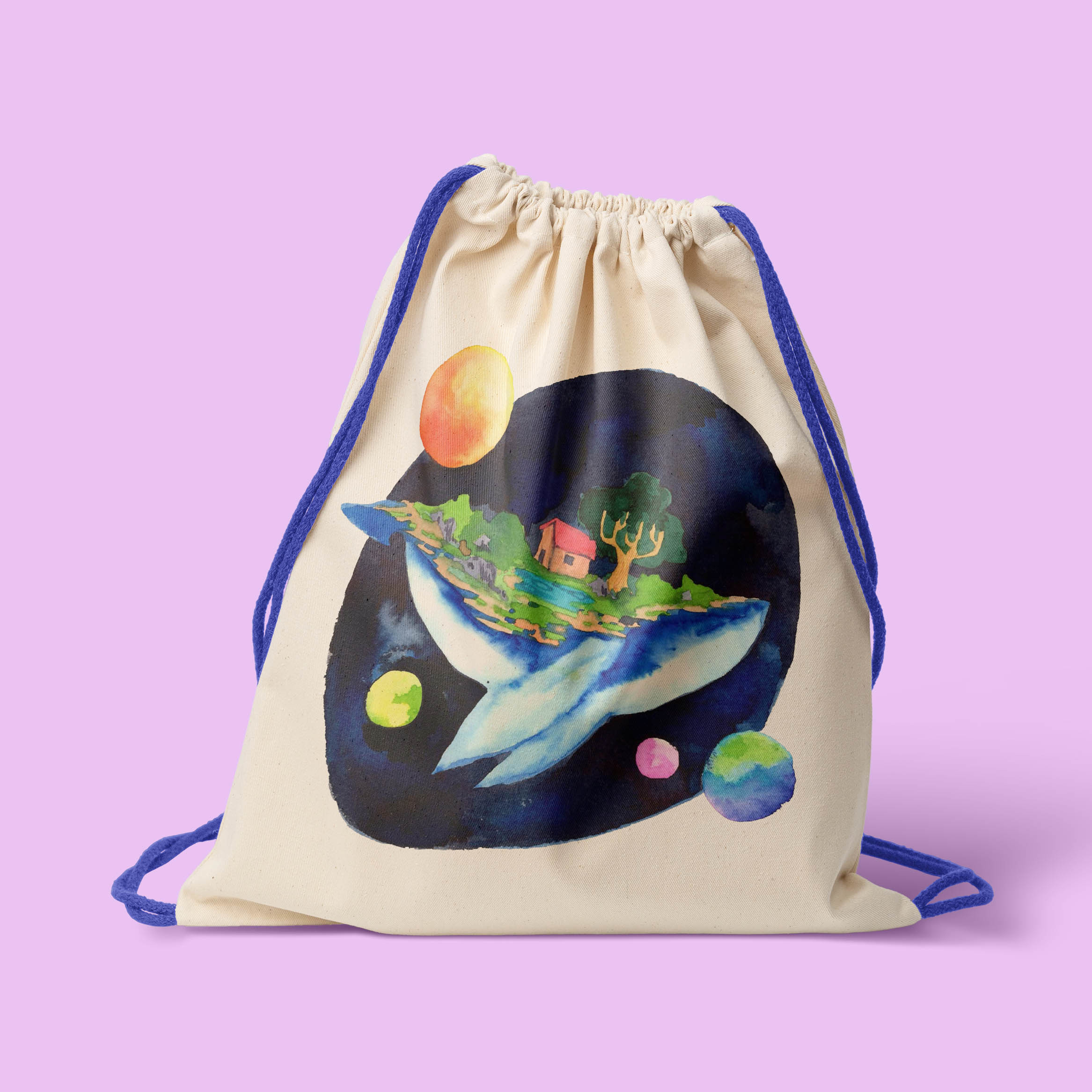 Reconstitution d'un sac avec mes illustrations